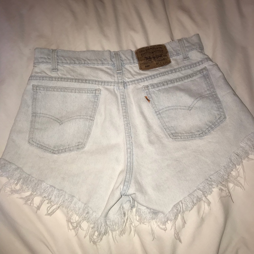 Levi cutoff denim shorts